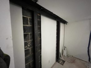 NJ basement with steel reinforcement
