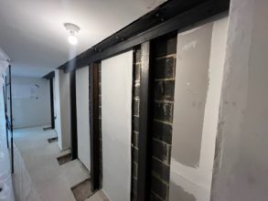 Basement steel reinforcement foundation